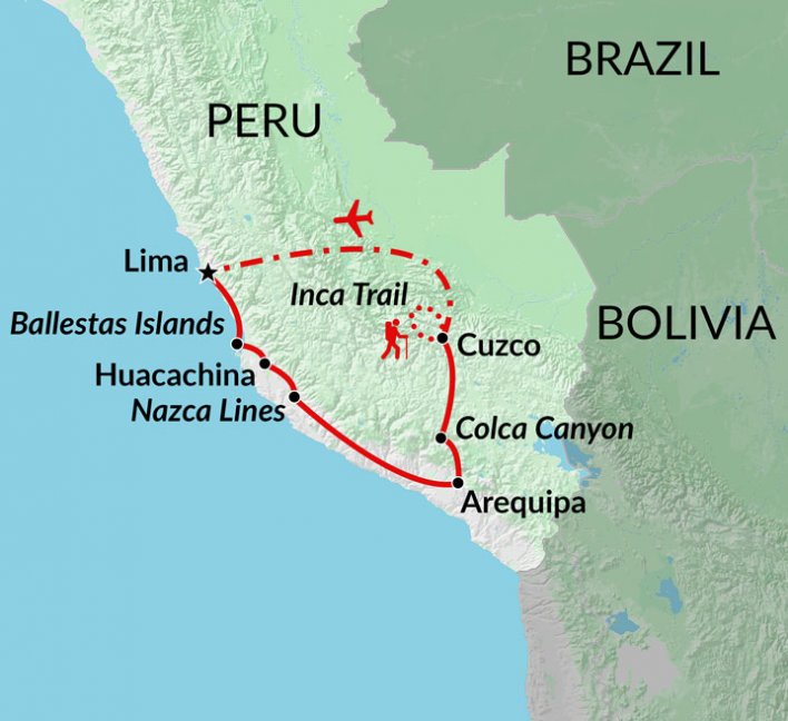 Machu Picchu Peru Map